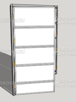 Автоматические распашные ворота АРВ с защитными петлями