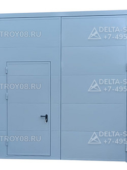 Автоматические распашные ворота АРВК с калиткой
