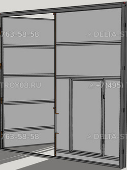 Ворота ручные распашные РРВ для велодрома