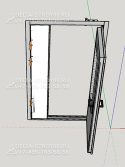 Противопожарная дверь EI-30 ДМПО-Вн-02 широкая