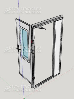 Противопожарная дверь EI-30 ДМПО-Вн-02 широкая