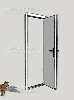 Дверь ДСУЗ-Псп противопожарная однопольная стальная