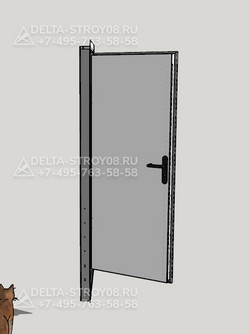 Дверь ДСУЗ-Псп противопожарная однопольная стальная