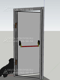 ДПГ Дверь распашная противопожарная Оп с огнестойкостью EI 60