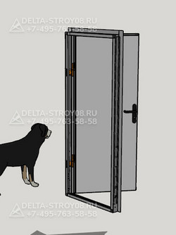 ДПМ Дверь утепленная ОП-У противопожарная глухая наружная ДСН
