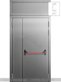AISI 304 Л Нержавеющая противопожарная дверь металлического оттенка