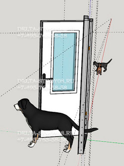 Противопожарная дверь в архив с пеностеклом металлическая ДПМО