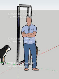 Противопожарная дверь в серверную дымчатого цвета для узлов связи