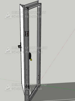 Противопожарная дверь межкомнатная комплект с коробкой стандартная