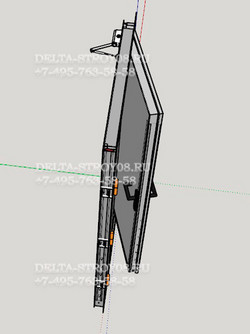 Противопожарная дверь для лифтов с цельными створками несгораемая