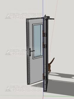 Противопожарная дверь EI-45 ДМПО-02 для аудитории распашная