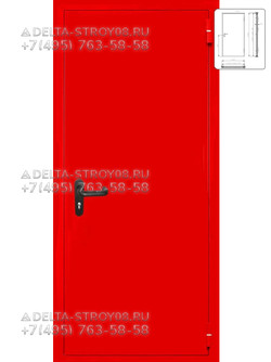 Однопольная противопожарная дверь ei30