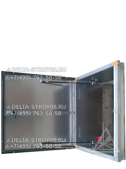 Вн Противопожарный люк 800х800 с полотном из рифленого листа EI-30