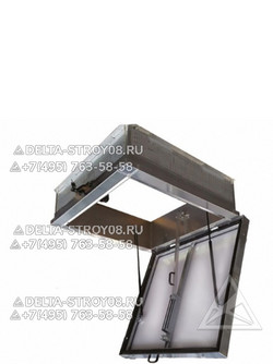 Вн Противопожарный люк 800х800 с полотном из рифленого листа EI-30