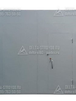 ВМТ Противопожарные ворота распашные Вн с решеткой вентиляции УЗ