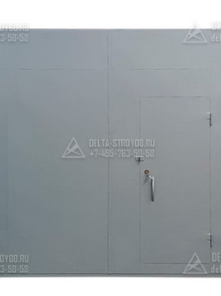 Прг Противопожарные распашные ворота Пр в дом быстровозводимый