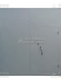 Распашные ворота 3 метра с повышенной герметичностью глухие