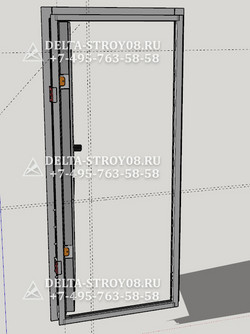 ДСВх Техническая дверь одностворчатая УЗ для инженерных помещений