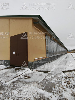 Ворота для коровника на ферму Н с герметичным примыканием на сенник