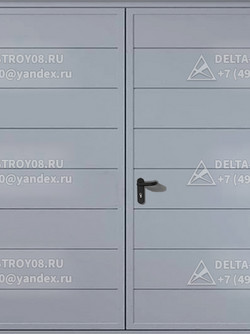 Утепленные распашные ворота УВР для пиломатериалов