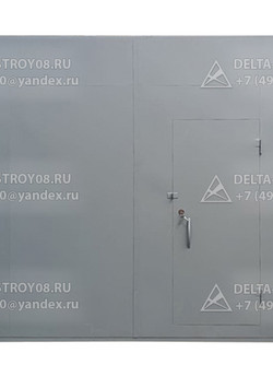 Распашные ворота с калиткой ВРК для силосных хранилищ