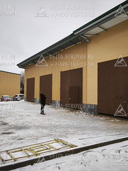 Ворота в коровник для фермы  в котельный цех теплоизолированная 02