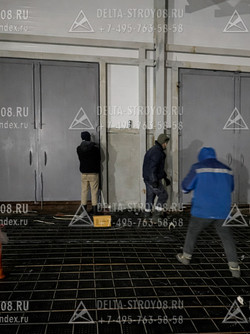 Ворота в коровник для фермы  в котельный цех теплоизолированная 02