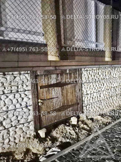 ДСВ Дверь в баню под старину М с установкой и коваными элементами