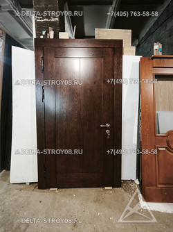 ДСН Кованая дверь под старину для загородной турбазы винтажная