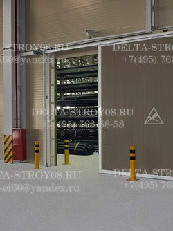 Противопожарные ворота откатные на сборочные линии производств ВПМО