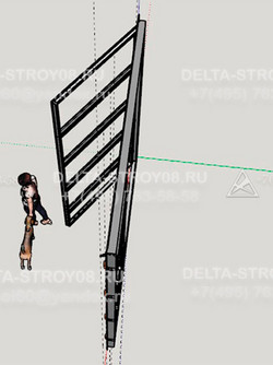 Противопожарные ворота 1-го типа 02 для стоянок строительной техники ВП