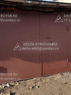 ВРМК Гаражные ворота с калиткой и сварной рамой в комплекте распашные
