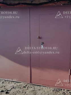 П2лс Гаражные ворота с калиткой и доводчиком из холоднокатаной стали