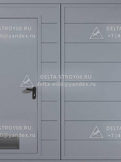 Утепленные гаражные ворота П2лс с распашной калиткой и вентиляцией