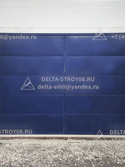 ВРГ Утепленные гаражные ворота глухие из сэндвич-панелей расширенные Н