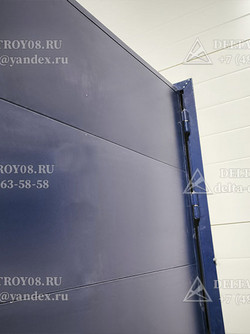 ВРГ Утепленные гаражные ворота глухие из сэндвич-панелей расширенные Н