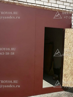 02 Утепленные гаражные ворота металлические с защитой от промерзания