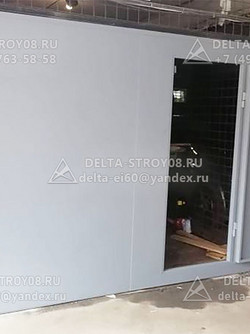 ВГС Распашные гаражные ворота Дп с калиткой и замком Гардиан сталь ХК