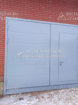 Утепленные распашные ворота гаражные ВРГУ с двойным уплотнителем