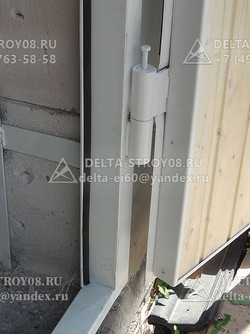 Утепленные распашные ворота гаражные Дп для теплого бокса двустворка