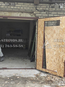 ВРГ Гаражные ворота утепленные стальные с терморазрывом Пкомб