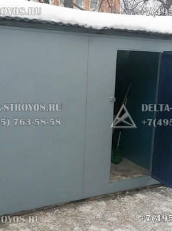 ВРГ Гаражные ворота утепленные стальные с терморазрывом Пкомб