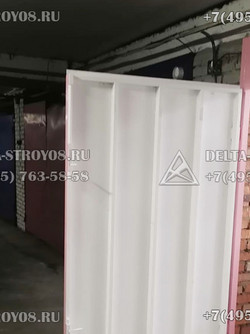 ВГМ-Псп Гаражные ворота сварные вертикальные ребра жесткости и порог