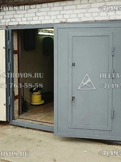 ВГМ-Псп Гаражные ворота сварные вертикальные ребра жесткости и порог