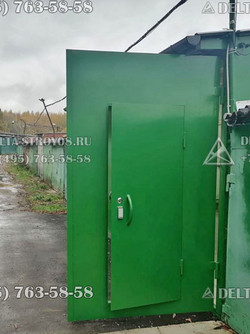 ВГР Гаражные распашные ворота Прг с порошковым покрытием по RAL глухие