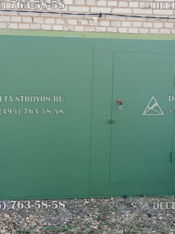ВМГ Гаражные распашные ворота с рамой из трубы профильной в комплекте