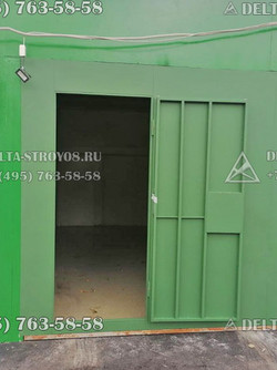 ВМГ Гаражные распашные ворота с рамой из трубы профильной в комплекте