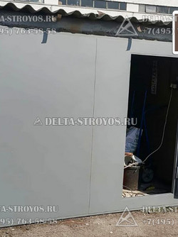 ВМГ Распашные гаражные ворота с калиткой Прг с регулируемыми петлями
