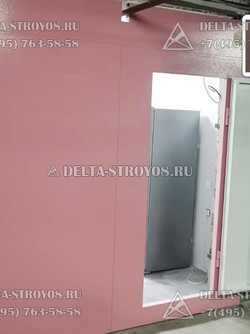 ВСГ Распашные гаражные ворота с калиткой металл двойной стойкая краска К