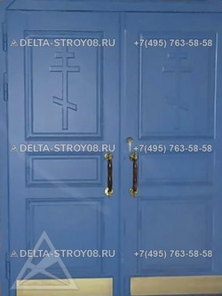 Дп Дверь в Храм с окном ДМО под размер проема дверного с установкой О